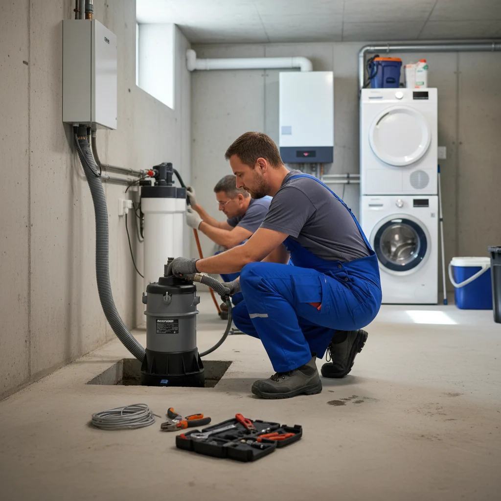 Installation et D&eacute;pannage de Pompe de Relevage &middot; image &agrave; la une